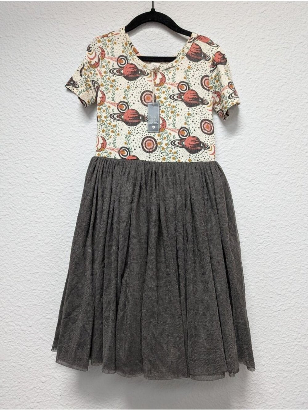 Kate Quinn Bamboo Spooky Mystical Planets Tulle Dress 5Y Sub Box Short Sleeve